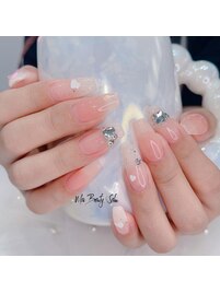 バレンタインネイル