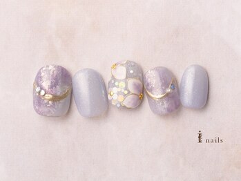 アイネイルズ 横浜EAST店(I-nails)/ニュアンス紫陽花ネイル
