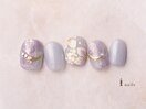 ニュアンス紫陽花ネイル