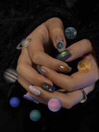 ainoニュアンス○宇宙ネイル
