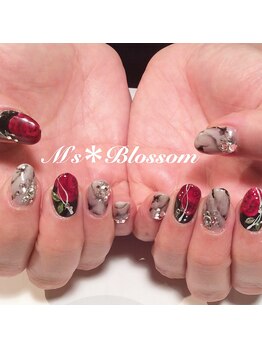 ネイルサロンアンドスクールエムズブロッサム(Nailsalon & school M's Blossom)/ジェルアート込コース
