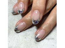 ネイル チップス 天文館本店(NAIL TIPS)の雰囲気（人気のガラスフレンチ♪8500（オフ代別途））