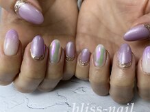 ブリスネイル(bliss-nail)/オーロラ×ミラー