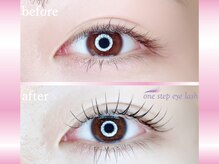 ワンステップ アイラッシュ(one step eyelash)/まつげパーマ　Uカール