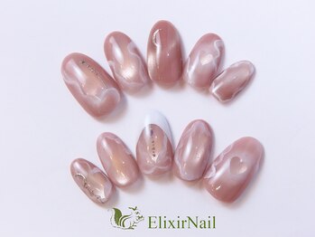 エリクサーネイル 心斎橋(Elixir Nail)の写真/【定額シンプル系★選べる最新500種¥6980】会社が厳しいOLさんでも楽しめるデザインを豊富にご用意♪