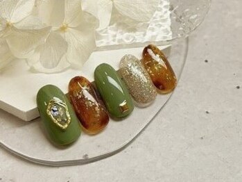 アイラッシュサロン エーアンドエー(eyelash salon A&A)の写真/【最旬デザインを多数ご用意◎】毎月変わる定額ネイルがオススメ☆貴方のお気に入りデザインを見つけよう♪