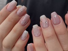 ジュイール ネイル 千葉店(Jouir nail)/紫味のあるくすみピンクが可愛い