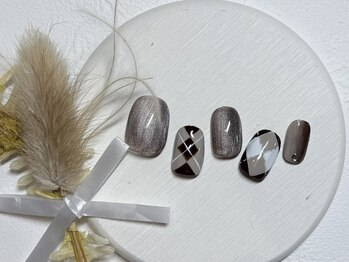 ブレス 仙台駅前本店(BLESS)/冬のチェックネイル!