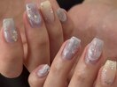 ニュアンス/花柄/あじさい