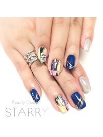 ニュアンス　蛍光カラー　シール
