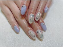 レアレアネイル(Lealeanail)/【パラジェル】押し花ネイル