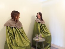 ぬくの雰囲気（ペアでのよもぎ蒸し人気です）