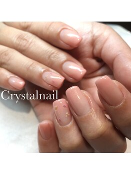 クリスタルネイル ボンベルタ橘店(CRYSTAL NAIL)/グラデ×押し花