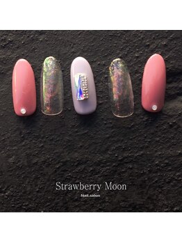 サロンストロベリームーン(Salon Strawberry Moon)/定額ビジューネイル☆¥8980
