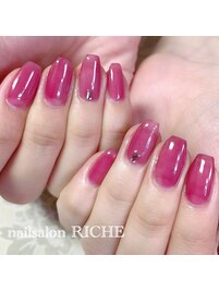 透き通ったピンクカラー！