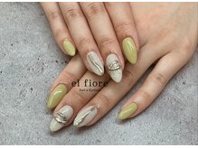 エルフィオーレ ネイルアンドアイラッシュ 高田店(el fiore)/ニュアンスネイル/ミラーネイル