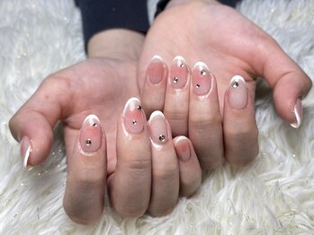 レディスペネイル ノマエ 名駅店(Redispe nail nomae)/フレンチ×チークネイル