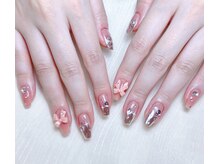 Mネイル/ミラーグラデーション