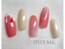 スピードネイル アンド アイ 宮交シティ店/#92 【さくらんぼ×ピンク】