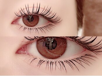 リノアイナ(Lino Aina)の写真/ボリューム×カールを両方GET!「アップワードラッシュ」でダメージを抑えながら根元からふんわりカール☆