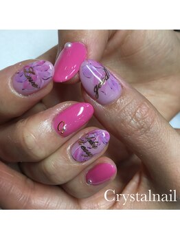 クリスタルネイル ボンベルタ橘店(CRYSTAL NAIL)/フラワーネイル