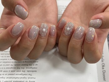 シェリーラメール 池袋店(cherie la mer)/クリアぷっくりフラワー