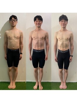 カスタムフィットジム(CUSTOM FIT GYM)/男性ビフォーアフター