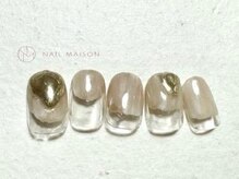 ネイルメゾン 梅田(NAIL MAISON)/ベージュゴールドニュアンス