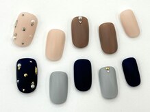 ネイルサロン クイール 小山店(NAIL SALON QUILL)/ワンカラー×ストーン
