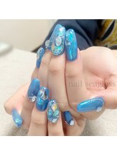 ネイル シーグラス(nail seaglass)/オーロラうるつやスカルプ