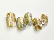クレモアネイル 池袋西口店(CLEMORE NAIL)/インク×色鉛筆ネイル