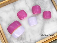 アンベリール 横浜店(Embellir)/(1380)バイカラーFootネイル