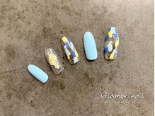 グラマーネイル(Glamor nail)/アルミホロ×パステル