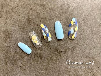 グラマーネイル(Glamor nail)/アルミホロ×パステル