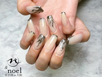 ノエル(Noel)/メタリックシルバーネイル
