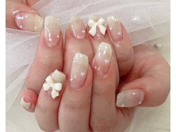 ジェー エス シー ネイル(J.S.C.nail)/リボンネイル/グラデーション
