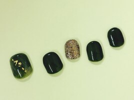 和テイスト抹茶ネイル☆