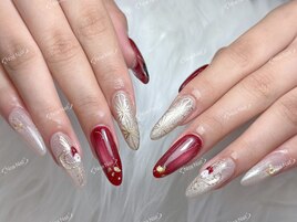 成人式ネイル　持ち込みデザイン