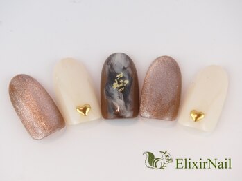エリクサーネイル 神田(Elixir Nail)/シンプル/クーポン使用