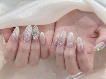 ルレーブ(LE REVE)/ワンカラーネイル×ストーン