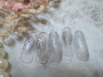 ネイルキュート アンド クールラッシュ 亀有店(nailcute & CoolLash)/ホワイトニュアンスネイル
