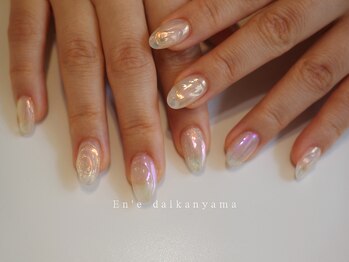エン ダイカンヤマ(En'e daikanyama)/ニュアンス×オーロラネイル