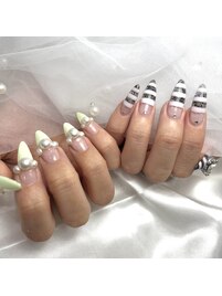 レース×ボーダー　　¥17000