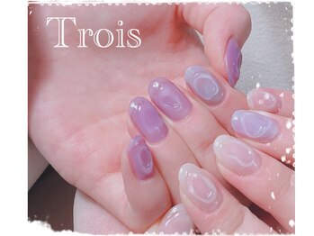 トロワ(Trois)/シンプルニュアンスネイル