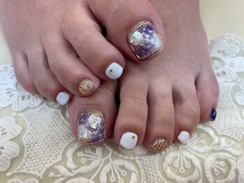 みんなのネイルサロン/ニュアンスフットネイル