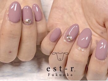 エストアール 博多口店(est-r.)/【シンプルネイル】