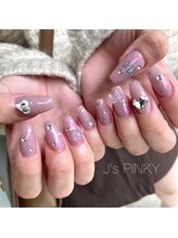 ネイルスペース ジェイズ ピンキー(NAIL SPACE J's PINKY)/ピンクのオーロラネイル
