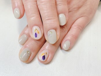 春ネイル☆チューリップ