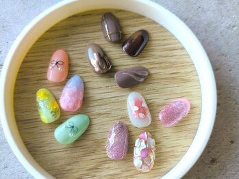 カフ(Caff)の写真/【パラジェル・フィルイン対応可◎】丁寧なカウンセリングで理想のデザインを叶えます。モチの良さも魅力♪