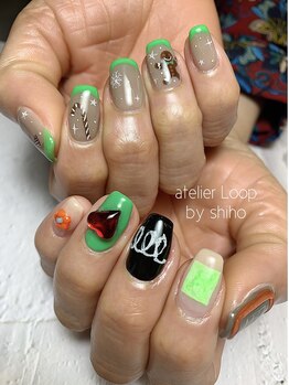 アトリエループ(atelier Loop by shiho)/クリスマスネイル